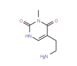 5-(2-Aminoethyl)-6-hydroxy-1-methylpyrimidin-2(1H)-one (CAS 1142201-84-0) - chemical structure image