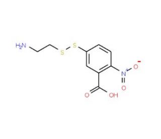 5-(2-Aminoethyl)dithio-2-nitrobenzoic Acid (CAS 71899-86-0) - chemical structure image