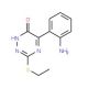 5-(2-Aminophenyl)-3-(ethylthio)-1,2,4-triazin-6(1H)-one - chemical structure image