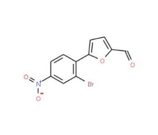 5-(2-Bromo-4-nitro-phenyl)-furan-2-carbaldehyde (CAS 327049-95-6) - chemical structure image