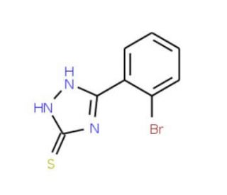 5-(2-Bromo-phenyl)-4H-[1,2,4]triazole-3-thiol (CAS 39751-84-3) - chemical structure image