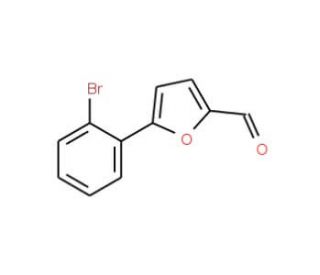 5-(2-Bromo-phenyl)-furan-2-carbaldehyde (CAS 58110-57-9) - chemical structure image