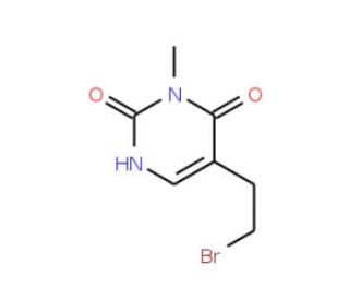 5-(2-Bromoethyl)-6-hydroxy-1-methylpyrimidin-2(1H)-one (CAS 1142201-87-3) - chemical structure image