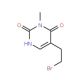 5-(2-Bromoethyl)-6-hydroxy-1-methylpyrimidin-2(1H)-one (CAS 1142201-87-3) - chemical structure image