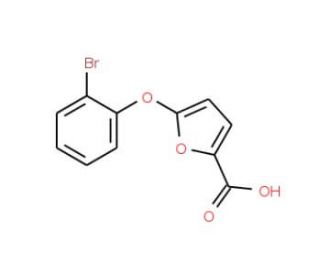 5-(2-Bromophenoxy)-2-furoic acid - chemical structure image