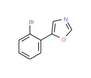 5-(2-Bromophenyl)-1,3-oxazole (CAS 328270-70-8) - chemical structure image