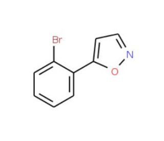 5-(2-Bromophenyl)isoxazole (CAS 387358-52-3) - chemical structure image