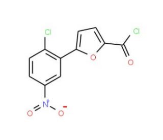 5-(2-Chloro-5-nitrophenyl)-2-furoyl chloride (CAS 380871-34-1) - chemical structure image