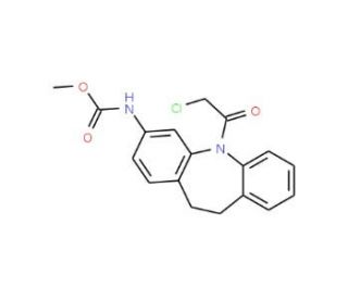 [5-(2-Chloro-acetyl)-10,11-dihydro-5H-dibenzo-[b,f]azepin-3-yl]-carbamic acid methyl ester (CAS 134068-43-2) - chemical struc