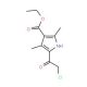 5-(2-Chloro-acetyl)-2,4-dimethyl-1H-pyrrole-3-carboxylic acid ethyl ester (CAS 950-86-7) - chemical structure image
