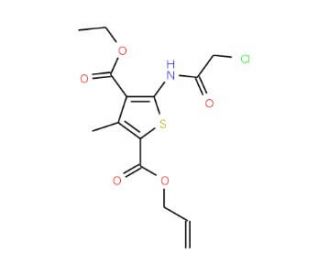 5-(2-Chloro-acetylamino)-3-methyl-thiophene-2,4-dicarboxylic acid 2-allyl ester 4-ethyl ester - chemical structure image