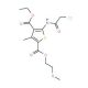 5-(2-Chloro-acetylamino)-3-methyl-thiophene-2,4-dicarboxylic acid 4-ethyl ester 2-(2-methoxy-ethyl) ester - chemical structur