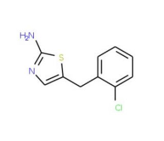 5-(2-Chloro-benzyl)-thiazol-2-ylamine - chemical structure image