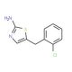 5-(2-Chloro-benzyl)-thiazol-2-ylamine - chemical structure image