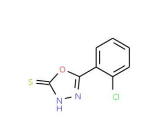5-(2-Chloro-phenyl)-[1,3,4]oxadiazole-2-thiol (CAS 23766-27-0) - chemical structure image