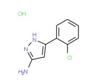 5-(2-Chloro-phenyl)-2H-pyrazol-3-ylamine hydrochloride - chemical structure image