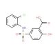 5-(2-Chloro-phenylsulfamoyl)-2-hydroxy-benzoic acid (CAS 62547-09-5) - chemical structure image