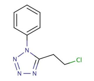 5-(2-chloroethyl)-1-phenyl-1H-1,2,3,4-tetrazole - chemical structure image