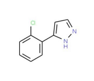 5-(2-Chlorophenyl)-1H-pyrazole (CAS 59843-55-9) - chemical structure image