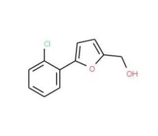 [5-(2-Chlorophenyl)-2-furyl]methanol (CAS 40313-66-4) - chemical structure image