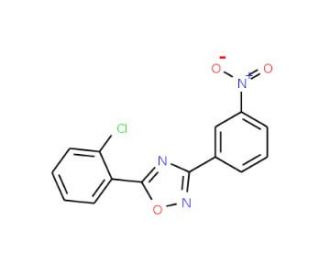 5-(2-Chlorophenyl)-3-(3-nitrophenyl)-1,2,4-oxadiazole (CAS 425412-27-7) - chemical structure image