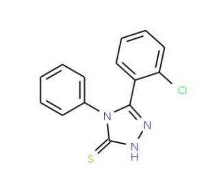 5-(2-Chlorophenyl)-4-phenyl-4H-1,2,4-triazole-3-thiol - chemical structure image