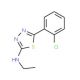 5-(2-Chlorophenyl)-N-ethyl-1,3,4-thiadiazol-2-amine - chemical structure image