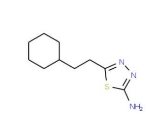 5-(2-Cyclohexylethyl)-1,3,4-thiadiazol-2-amine - chemical structure image