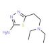 5-(2-Diethylamino-ethyl)-[1,3,4]thiadiazol-2-ylamine (CAS 14068-40-7) - chemical structure image