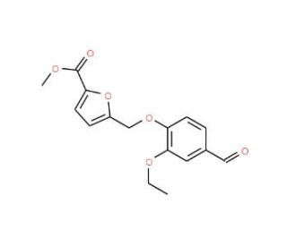5-(2-Ethoxy-4-formyl-phenoxymethyl)-furan-2-carboxylic acid methyl ester - chemical structure image