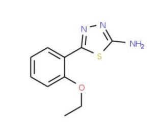 5-(2-Ethoxy-phenyl)-[1,3,4]thiadiazol-2-ylamine - chemical structure image