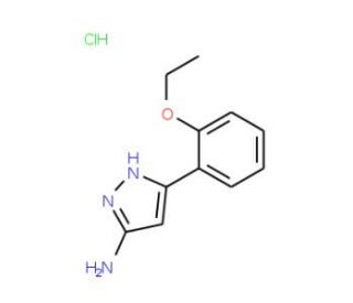5-(2-Ethoxy-phenyl)-2H-pyrazol-3-ylamine hydrochloride (CAS 1240134-93-3) - chemical structure image