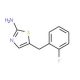 5-(2-Fluoro-benzyl)-thiazol-2-ylamine (CAS 876715-72-9) - chemical structure image