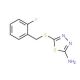 5-(2-Fluoro-benzylsulfanyl)-[1,3,4]thiadiazol-2-ylamine (CAS 6080-36-0) - chemical structure image