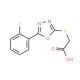 [5-(2-Fluoro-phenyl)-[1,3,4]oxadiazol-2-yl-sulfanyl]-acetic acid - chemical structure image