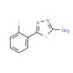 5-(2-Fluoro-phenyl)-[1,3,4]thiadiazol-2-ylamine (CAS 59565-51-4) - chemical structure image