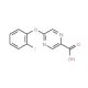 5-(2-fluorophenoxy)pyrazine-2-carboxylic acid - chemical structure image