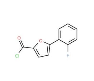 5-(2-Fluorophenyl)-2-furoyl chloride (CAS 585566-00-3) - chemical structure image