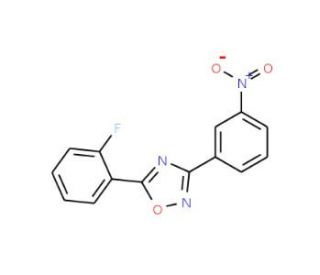 5-(2-Fluorophenyl)-3-(3-nitrophenyl)-1,2,4-oxadiazole (CAS 693236-20-3) - chemical structure image