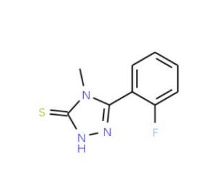5-(2-fluorophenyl)-4-methyl-4H-1,2,4-triazole-3-thiol - chemical structure image