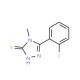 5-(2-fluorophenyl)-4-methyl-4H-1,2,4-triazole-3-thiol - chemical structure image