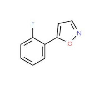 5-(2-Fluorophenyl)isoxazole - chemical structure image