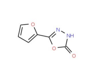 5-(2-furyl)-1,3,4-oxadiazol-2(3H)-one (CAS 103418-56-0) - chemical structure image