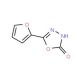 5-(2-furyl)-1,3,4-oxadiazol-2(3H)-one (CAS 103418-56-0) - chemical structure image