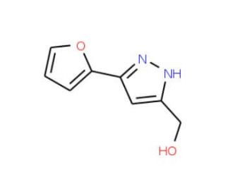 [5-(2-Furyl)-1H-pyrazol-4-yl]methanol (CAS 84978-67-6) - chemical structure image