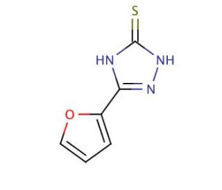5-(2-Furyl)-2,4-dihydro-[1,2,4]-triazole-3-thione (CAS 35771-65-4) - chemical structure image