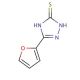 5-(2-Furyl)-2,4-dihydro-[1,2,4]-triazole-3-thione (CAS 35771-65-4) - chemical structure image