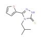 5-(2-furyl)-4-isobutyl-4H-1,2,4-triazole-3-thiol - chemical structure image