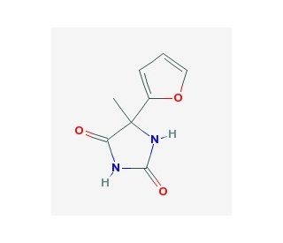 5-(2-furyl)-5-methylimidazolidine-2,4-dione (CAS 4615-71-8) - chemical structure image