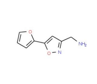 [5-(2-Furyl)isoxazol-3-yl]methylamine (CAS 850375-13-2) - chemical structure image